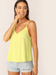 V Neck Solid Cami Top