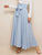 Bow Tie Wide Waistband Maxi Skirt