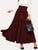 Bow Tie Wide Waistband Maxi Skirt