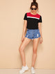 Cut and Sew Short Sleeve T-Shirt