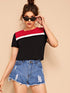Cut and Sew Short Sleeve T-Shirt