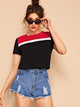 Cut and Sew Short Sleeve T-Shirt