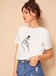 Hand Gesture Print Tee