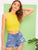 Criss-cross Tie Back Crop Top