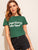 Slogan Print Tee
