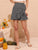 Dalmatian Print Ruffle Trim Skirt