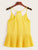 Pleated Hem Solid Chiffon Cami Top