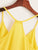 Pleated Hem Solid Chiffon Cami Top