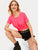 Black Rolled Sleeve Basic T-shirt
