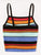 Rainbow Stripe Knit Cami Top