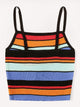 Rainbow Stripe Knit Cami Top