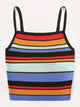 Rainbow Stripe Knit Cami Top