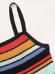 Rainbow Stripe Knit Cami Top