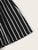 High Waist Bow Decor Striped Paperbag Shorts