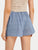 Striped Elastic Waist Shorts