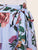 Mixed Print Wide Waistband Self Belted Skirt