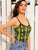 Neon Lime Snakeskin Print Cami Top