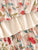 Floral Print Pleated Chiffon Skirt