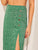 Ditsy Floral Print Slit Hem Button Front Skirt