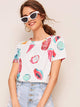 Fruit Print Tee