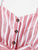 Self Tie Waist Striped Jumpsuit