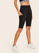 Solid Biker Shorts