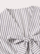 Striped Tie Front Romper