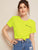 Letter Print Short Sleeve Top