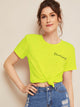 Letter Print Short Sleeve Top