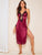 Floral Lace Cutout Satin Slips With Thong