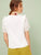 Eyelet Embroidered Sleeve Frill Trim Tee