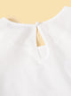 Layered Striped Ruffle Trim Top