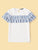 Layered Striped Ruffle Trim Top