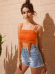Drawstring Cami Crop Top