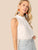 Frilled Neck Gathered Detail Top