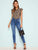 Tie Neck Butterfly Sleeve Leopard Top