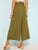 Corset Waist Wide Leg Crop Pants