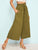 Corset Waist Wide Leg Crop Pants