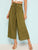 Corset Waist Wide Leg Crop Pants