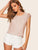 Contrast Lace Sleeve Blouse