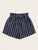 Striped Tie Front Paperbag Shorts