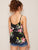 Floral Print Strappy Neck Top