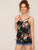 Floral Print Strappy Neck Top