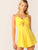 Twist Front Peekaboo Wide Leg Cami Romper