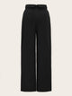 Foldover Waist Self Belted Palazzo Pants