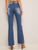 Ripped Flare Leg Jeans