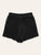 Drawstring Waist Lettuce Trim Pleated Shorts
