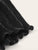 Drawstring Waist Lettuce Trim Pleated Shorts