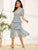 Ditsy Floral Print Layered Ruffle Skirt