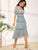 Ditsy Floral Print Layered Ruffle Skirt